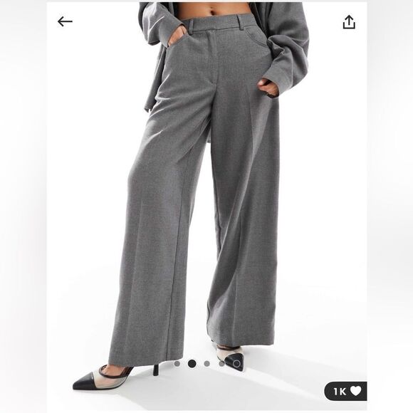 ASOS DESIGN Relaxed Straight Leg Pants with 5 pocket detail NEW - Picture 3 of 6